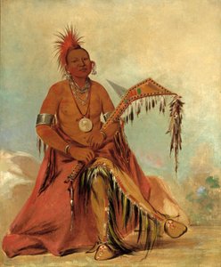 Cler-mónt, første sjef for stammen, 1834. av George Catlin