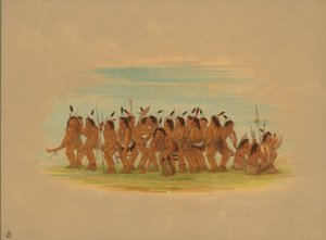 Hundedans - Sioux, 1861. av George Catlin
