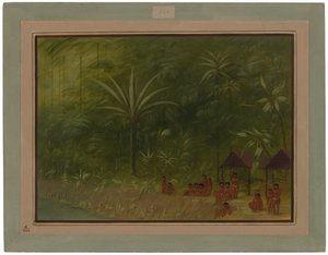 Cocomas-leiren - utsikt mot bredden av George Catlin