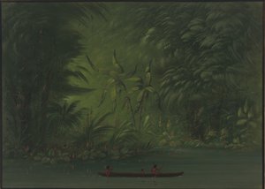 Inngang til en lagune, kysten av Amazonas, 18541869. av George Catlin
