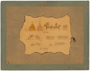 Faksimile av en Cheyenne-kappe av George Catlin