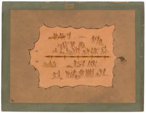 Faksimile av en Sioux-kappe av George Catlin
