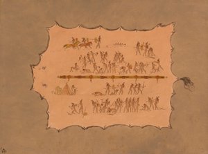 Faksimile av en Sioux-kappe, 18611869. av George Catlin