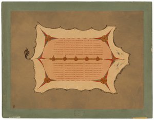 Faksimile av en Sioux-kappe med piggsvinspinner av George Catlin