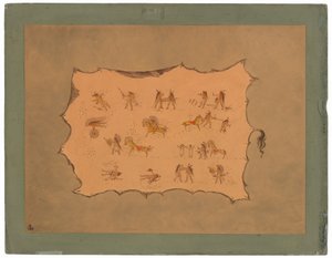 Faksimile av kappen til Mah-to-toh-pa - Mandan av George Catlin