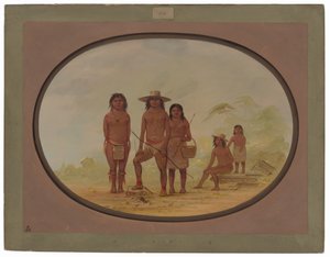 Fem Maya-indianere av George Catlin
