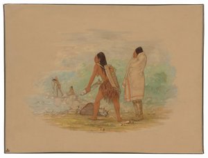 Flathodede indianere av George Catlin