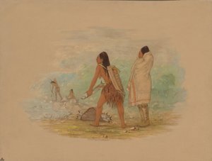 Flathead-indianere, 1861. av George Catlin
