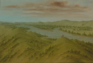 Grassy Bluffs, Upper Missouri, 18611869. av George Catlin