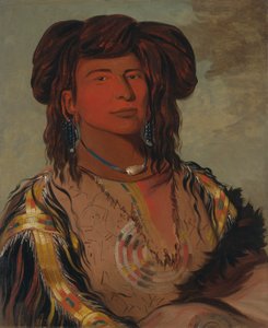 Ha-wón-je-tah, ett horn, høvding for Miniconjou-stammen av George Catlin