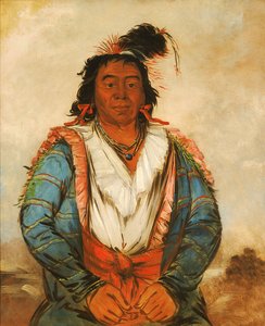 Hose-put-o-káw-gee, en modig, 1834. av George Catlin