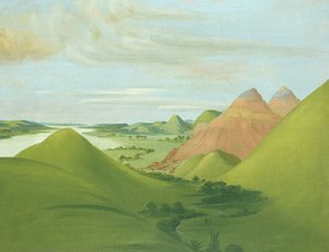 Iron Bluff, 1200 Miles ovenfor St. Louis, 1832. av George Catlin