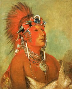 Jee-hé-o-hó-shah, Kan ikke kastes ned, en kriger av George Catlin