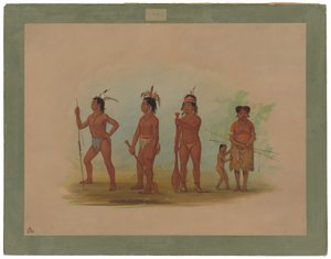 Clatsop-indianere av George Catlin