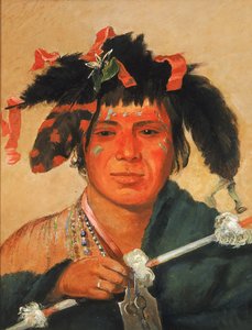 Ko-mán-i-kin-o-haw, lille hval, en modig av George Catlin