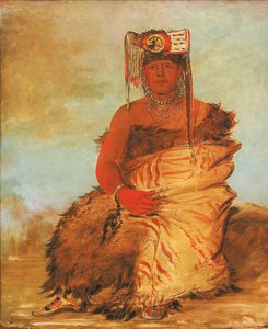 La-kée-too-wi-rá-sha, Little Chief og Tapage Pawnee Warrior av George Catlin