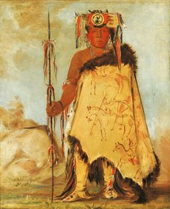 La-wée-re-coo-re-shaw-wee, krigssjef, en republikansk pawnee av George Catlin