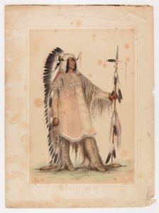 Mah-to-toh-pa, mandanhøvdingen av George Catlin