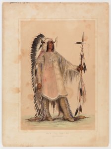 Mah-to-toh-pa, mandanernes høvding av George Catlin