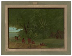 Mauhees-leiren av George Catlin