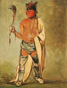 Naugh-háigh-hee-kaw, Han som fukter treverket av George Catlin