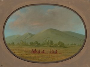 Nishnabotana Bluffs, Upper Missouri, 18611869. av George Catlin