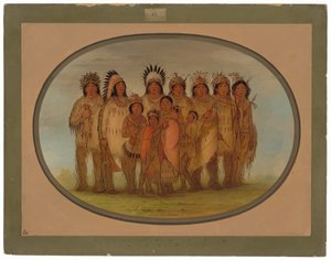 Ojibbeway-indianere i Paris av George Catlin