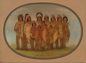 Ojibbeway-indianere i Paris, 18611869. av George Catlin
