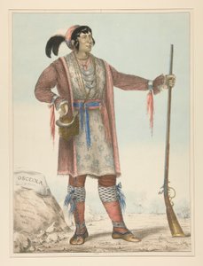 Osceola (indisk høvding) av George Catlin
