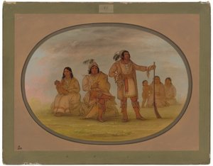 Osceola og fire Seminole-indianere av George Catlin