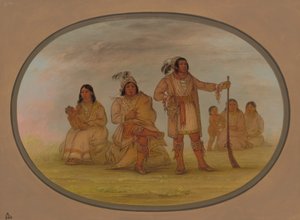 Osceola og fire Seminolee-indianere, 18611869. av George Catlin