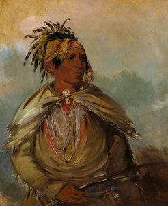 Pah-mee-ców-ee-tah, mann som sporer, en høvding av George Catlin
