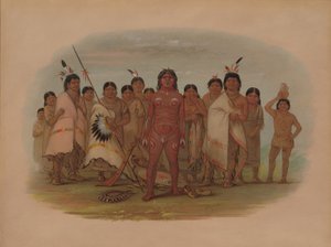 Paint Me - Apachee, 18551869. av George Catlin