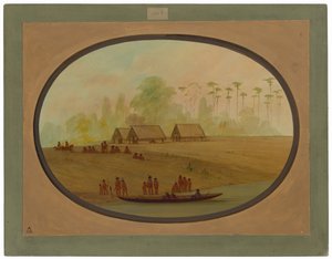 Å male Lengua-høvdingen av George Catlin