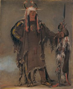 Peh-tó-pe-kyss, Eagle#39;s Ribs, en Piegan-høvding av George Catlin