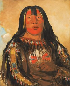 Peh-tó-pe-kyss, Eagle#39;s Ribs, en Piegan-høvding av George Catlin