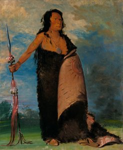 Shoo-de-gá-cha, Røyken, Stammens Høvding av George Catlin