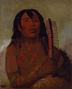 Tcha-dés-sa-ko-máh-tisse, Bear#39;s Child av George Catlin