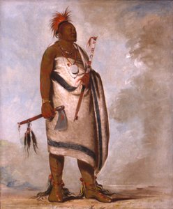 Tchong-tas-sáb-bee, Black Dog, andre høvding av George Catlin