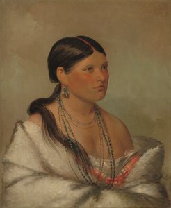 Den kvinnelige ørnen, Shawano, 1830 av George Catlin