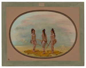 The Handsome Dance - Goo-a-give av George Catlin
