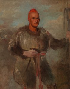 Theodore Burr Catlin, i indisk kostyme, 1840-1841. av George Catlin