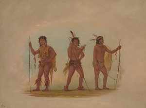 Tre temaer menn, av George Catlin