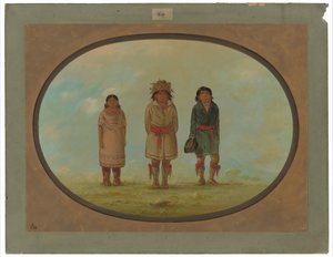 Three Creek-indianere av George Catlin
