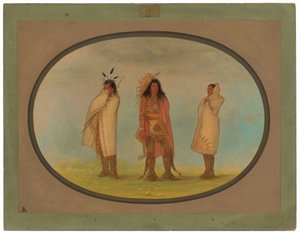 Tre Iroquois-indianere av George Catlin
