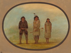 Tre selige indianere, 18551869. av George Catlin