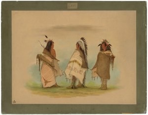 Tre Shoshonee-krigere av George Catlin