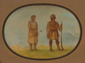 To Cherokee Chiefs, 18611869. av George Catlin