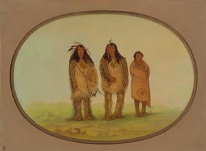 To Nezperce-krigere og en gutt, 18551869. av George Catlin