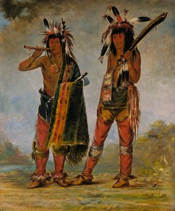 To unge menn, 1835 eller 1836. av George Catlin
